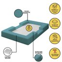 Ver imagem 2 de Cama Montessoriana Berço Infantil 100% Espuma Balaqui Decor Cor:azul