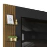 Painel Suspenso Ripado Galina para Tv de até 55” Preto Gloss/tronco Ripado - Pr Móveis - 3