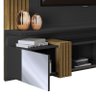 Painel Suspenso Ripado Galina para Tv de até 55” Preto Gloss/tronco Ripado - Pr Móveis - 4