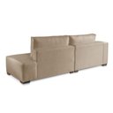 Ver imagem 2 de Sofá com Chaise Isa Be 4 Lugares Modulado 250cm Bege Isa Estofados