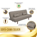 Ver imagem 4 de Sofá Cama Silver 2 Estágios 3 Lugares Speciale Home