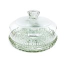 Ver imagem 2 de Jogo Queijeira Vidro Porta Queijo Base Decorada Veneza 2pç