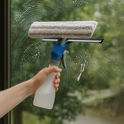 Rodo Limpa Vidro com Recipiente Sortido – Limpeza sem Marcas, Rápido, Econômico e Ergonômico! - 2