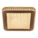 Ver imagem 1 de Plafon Acrilico Borda Espelhada LED Quadrado 3000K x 12W 28cm - Cod: Dcx00336