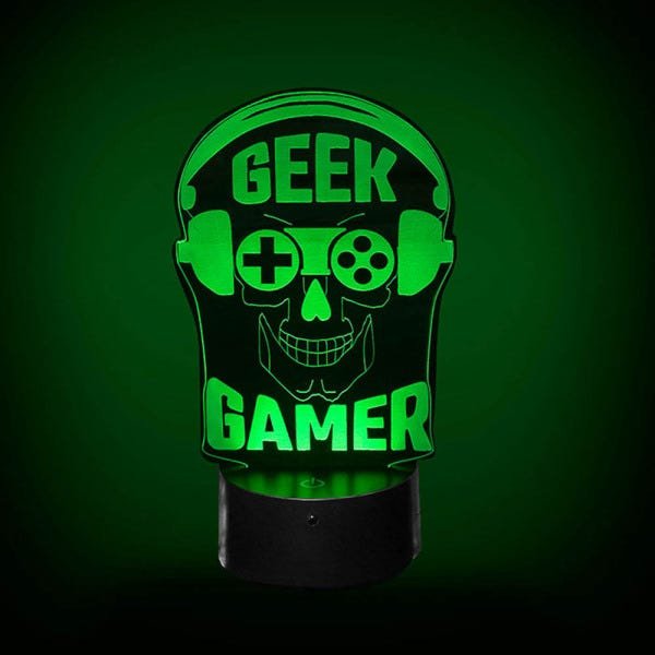 Luminária de Led - Geek Gamer