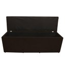 Ver imagem 3 de Calçadeira Baú Paris Queen 160 Cm Botão Strass Suede Marrom do Lar Móveis