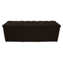 Ver imagem 2 de Calçadeira Baú Paris Queen 160 Cm Botão Strass Suede Marrom do Lar Móveis