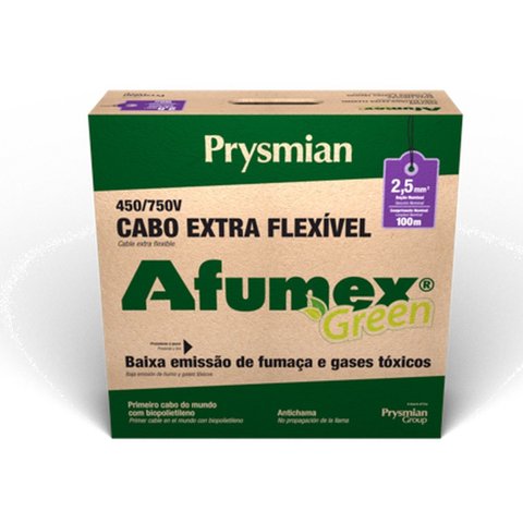 Cabo Flexivel 750v 100 Metros Afumex Prysmian