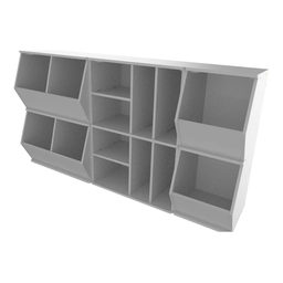 3 Organizadores para Brinquedos 100% Mdf - 1