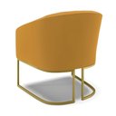 Ver imagem 5 de Poltrona Sala Decorativa Kit 2 Stella Base Industrial Dourada Veludo Mostarda D03 - D’Rossi