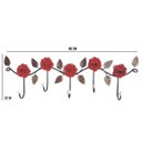 Ver imagem 1 de Cabideiro cabide ferro 5 flores metal suporte parede pendurador bolsas roupas toalhas banheiro