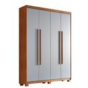 Ver imagem 2 de Guarda Roupa Solteiro Heros 4 Portas com Pés Moderna