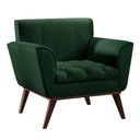Ver imagem 1 de Poltrona Lyz Luxo Madeira Maciça Castellar Móbile Veludo Verde