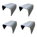 Ver imagem 2 de Kit 02un Esteiras Reta Flexível para Braço Sofá Cinza