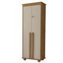 Ver imagem 1 de Organizador Multiuso 75cm 2 Portas México RV Móveis Cinamomo/Off White