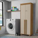 Ver imagem 2 de Organizador Multiuso 75cm 2 Portas México RV Móveis Cinamomo/Off White