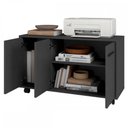 Ver imagem 3 de Armário para Escritório 3 Portas 1 Prateleira Preto 270 - Pnr Móveis