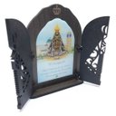 Ver imagem 1 de Capela Oração de Mesa Nossa Senhora Aparecida MDF com Porta Vazada