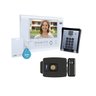 Kit Video Porteiro Hdl Memória Branco e Fechadura C-90 Ad Preta - 1