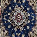 Ver imagem 4 de Tapete Persa Royal Azul Marinho 100x150cm Fio Acetinado - Decoração para Quarto e Sala