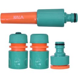 Conjunto Esguicho Para Mangueira De Jardim Kala 4 Pçs - 1 Conjunto Esguicho Para Mangueira De Jardim Kala 4 Pçs - 1