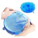 Ver imagem 4 de Tampas Silicone Universal 6 Tamanhos P/ Potes de Alimentos