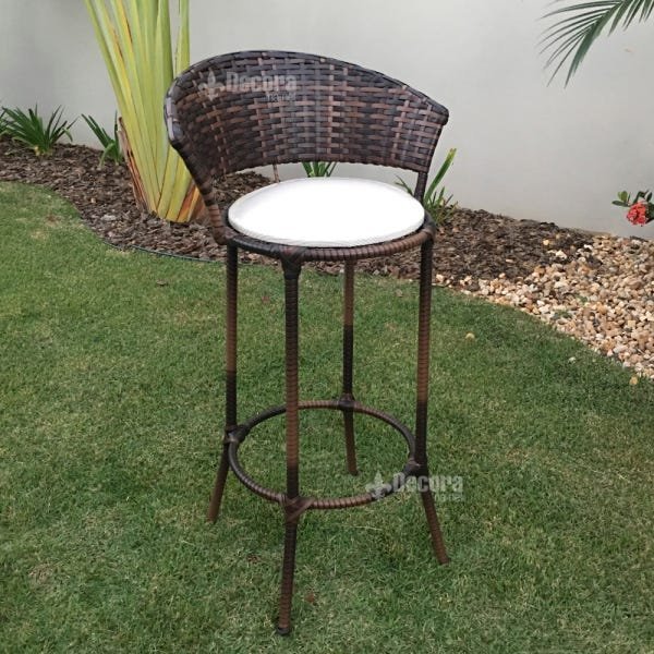 Conjunto de Bistrô Miami - 4 Lugares - Tecido Náutico Bege - 6