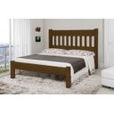 Ver imagem 1 de Cama de Casal Imperial de Madeira Maciça Tauari - Cor Castanho