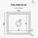 Ver imagem 5 de Cuba Cozinha Farm Sink 45 cm Estilo Fazenda Avental