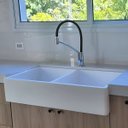Ver imagem 3 de Cuba Dupla Cozinha Farm Sink 87 cm Estilo Fazenda Avental