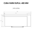 Ver imagem 5 de Cuba Dupla Cozinha Farm Sink 87 Cm Estilo Fazenda Avental