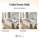 Ver imagem 7 de Cuba Dupla Cozinha Farm Sink 87 cm Estilo Fazenda Avental