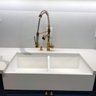 Cuba Dupla Cozinha Farm Sink 87 Cm Estilo Fazenda Avental - 3