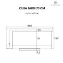 Ver imagem 6 de Cuba Cozinha Farm Sink 70 cm Estilo Fazenda Avental