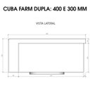 Ver imagem 3 de Cuba Dupla Cozinha Farm Sink 77 Cm Estilo Fazenda Avental
