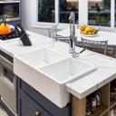 Ver imagem 1 de Cuba Dupla Cozinha Farm Sink 77 cm Estilo Fazenda Avental