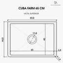 Ver imagem 6 de Cuba Cozinha Farm Sink 65 cm Estilo Fazenda Avental