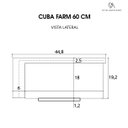 Ver imagem 6 de Cuba Cozinha Farm Sink 60 cm Estilo Fazenda Avental