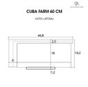 Ver imagem 6 de Cuba Cozinha Farm Sink 60 cm Estilo Fazenda Avental