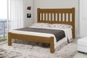 Ver imagem 1 de Cama Queen Size Imperial de Madeira Maciça Tauari - Cor Imbuia