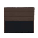 Ver imagem 1 de Cabeceira Leila 1,60 Suede Marrom - Dominic Decor