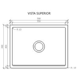 Cuba Cozinha Farm Sink 55 Cm Estilo Fazenda Avental - 4