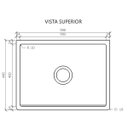 Ver imagem 4 de Cuba Cozinha Farm Sink 55 Cm Estilo Fazenda Avental