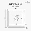 Ver imagem 5 de Cuba Cozinha Farm Sink 40 cm Estilo Fazenda Avental