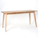 Ver imagem 1 de Mesa Escritório 150cm Adria Slim Madeira Natural Fraxinus White Ash Madeira Maciça