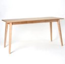Ver imagem 1 de Mesa Escritório 150cm Adria Slim Madeira Natural Fraxinus White Ash Madeira Maciça