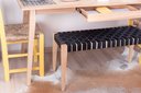 Ver imagem 4 de Mesa Escritório 150cm Adria Slim Madeira Natural Fraxinus White Ash Madeira Maciça