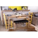 Ver imagem 2 de Mesa Escritório 150cm Adria Slim Madeira Natural Fraxinus White Ash Madeira Maciça