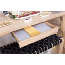 Ver imagem 3 de Mesa Escritório 150cm Adria Slim Madeira Natural Fraxinus White Ash Madeira Maciça