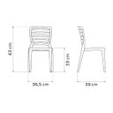 Ver imagem 5 de Cadeira Infantil Tramontina Sofia Empilhável em Polipropileno Azul Pastel